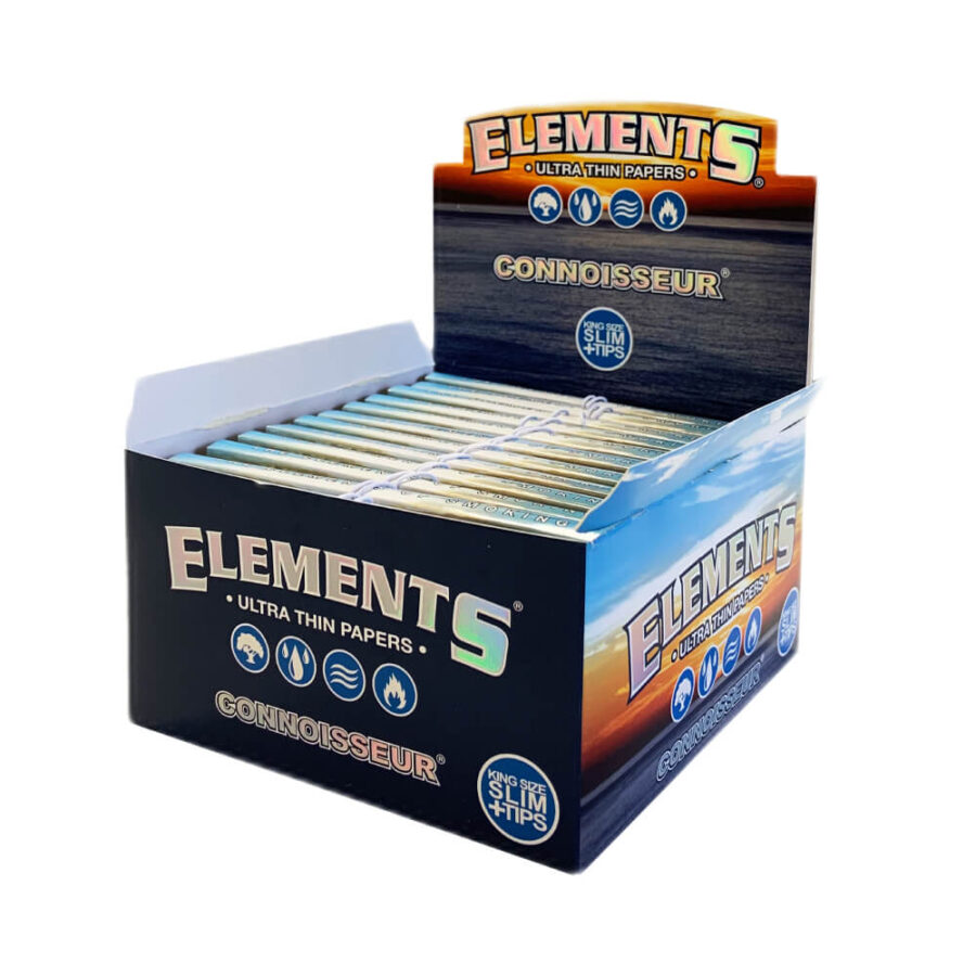 Elements Feinschmecker Kingsize Slim Papers + Tips (24stk/display)