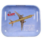 raw prepare for flight tray