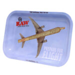 RAW - Prepare For Flight Medium Metall Rolling Tray raw prepare for flight tray medium