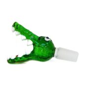 Krokodil Grün Glas Bong Schale 18mm