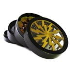 Storm big gold aluminium grinder 63mm (6stk/display)