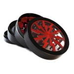 Storm großer roter Aluminium Grinder 63mm (6Stück/Display)