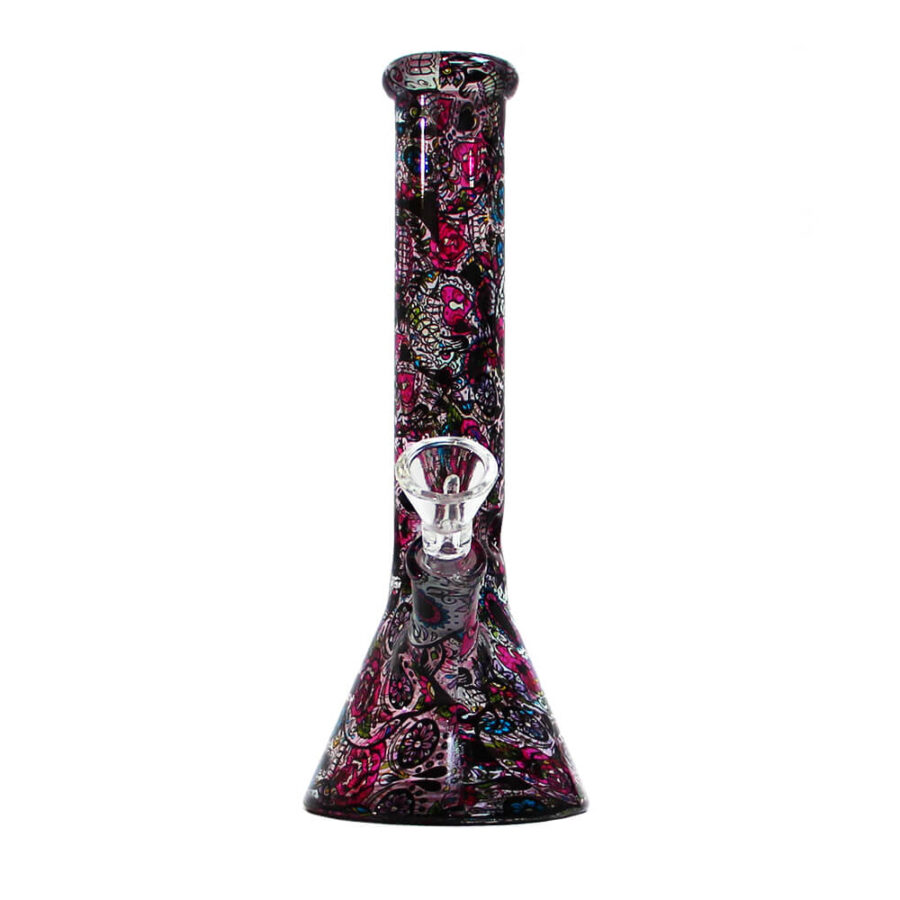 Mexikanische Blumen Cristal Bong 26cm