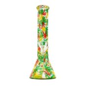 Rasta Leaves Glas Bong 26cm