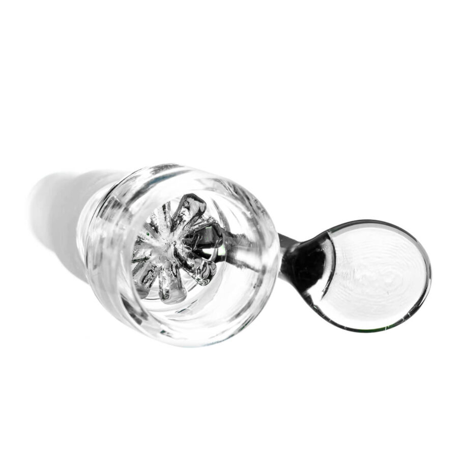 Transparenter Bong Glaskopf-Halter mit Sieb Dual Größe 14mm und 18mm