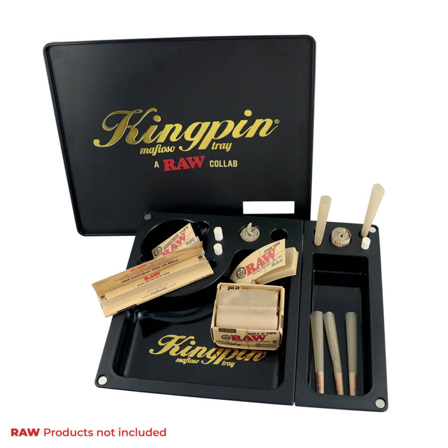 RAW und Kingpin Mafioso Large Plastic Rolling Tray