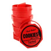 Cookies 3 Parts Red Stacked Regular Storage Jar