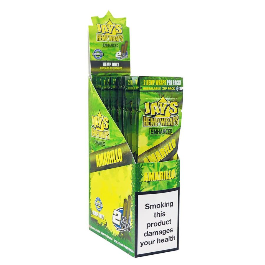 Juicy Jay's Hanf Wraps Amarillo Lemon Cake mit Terpenen (25 Stück/Display)