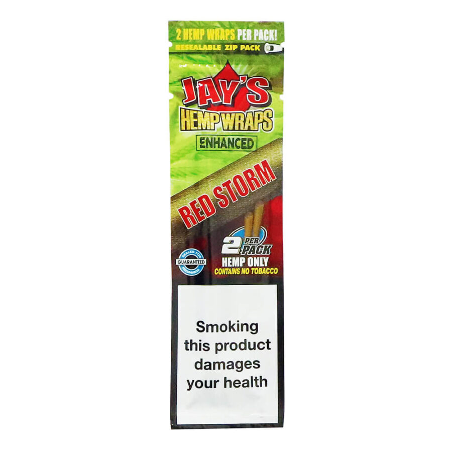 Juicy Jay's Hanf Wraps Red Storm Cherry Pie mit infundierten Terpenen (25stk/display)