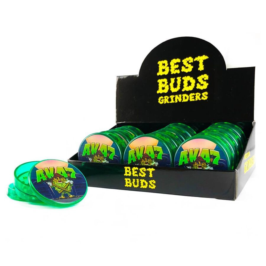 Best Buds Plastic Grinder AK47 3 Teile - 50mm (12stk/display)