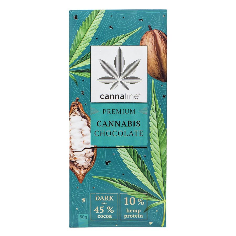 Cannaline Cannabis Zartbitterschokolade (20x80g)