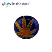 Blaue Cristal Pfeife Glow in the Dark 10cm