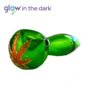 Grüne Cristal Pfeife Glow in the Dark 10cm