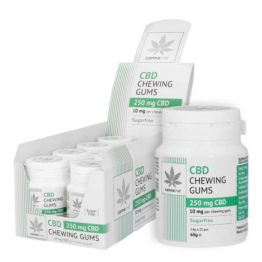 Cannaline 250mg CBD Kaugummis (8stk/Display)