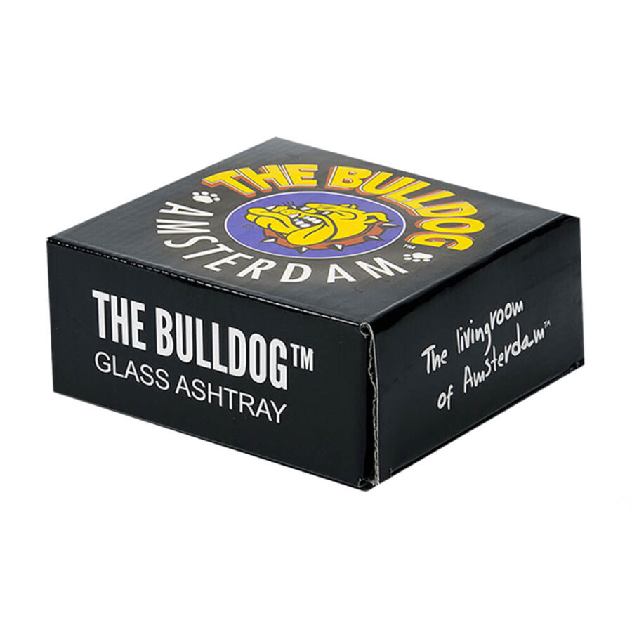 The Bulldog Original Blauer Aschenbecher aus Cristal