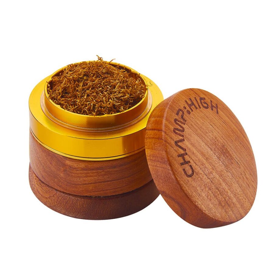 Champ High Holz Metall-Gold Grinder 60mm - 4 Teile