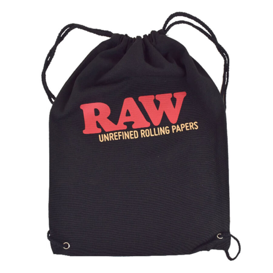 RAW Kordelzugtasche Schwarz