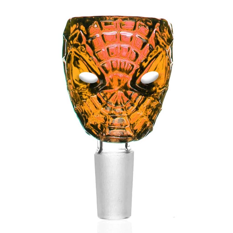 Spider Face Amber Cristal Bong Bowl 18mm