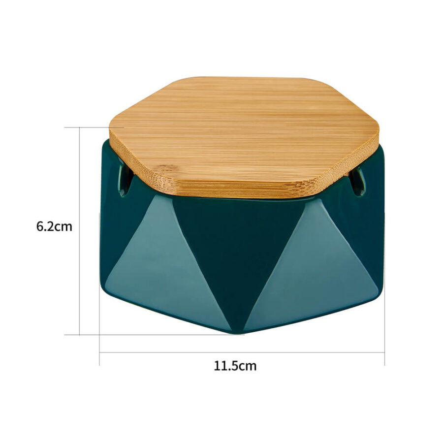 Champ High Keramik-Aschenbecher mit Holzdeckel Verschiedene Farben (4 Stk./Display)