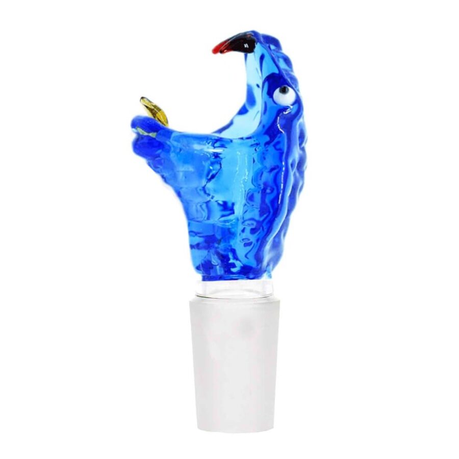 Blue Snake Bong Glaskopf 18mm