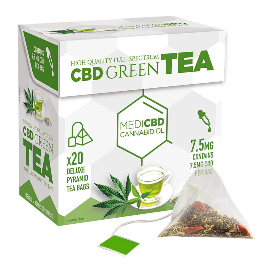 MediCBD Grüner Tee 7,5mg CBD (10er-Pack/Display)