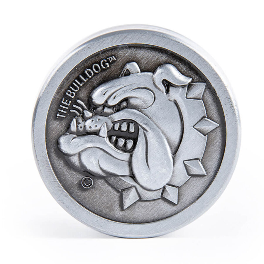 The Bulldog Original Silber Metall-Grinder 40mm - 3 Teile (12stk/display)