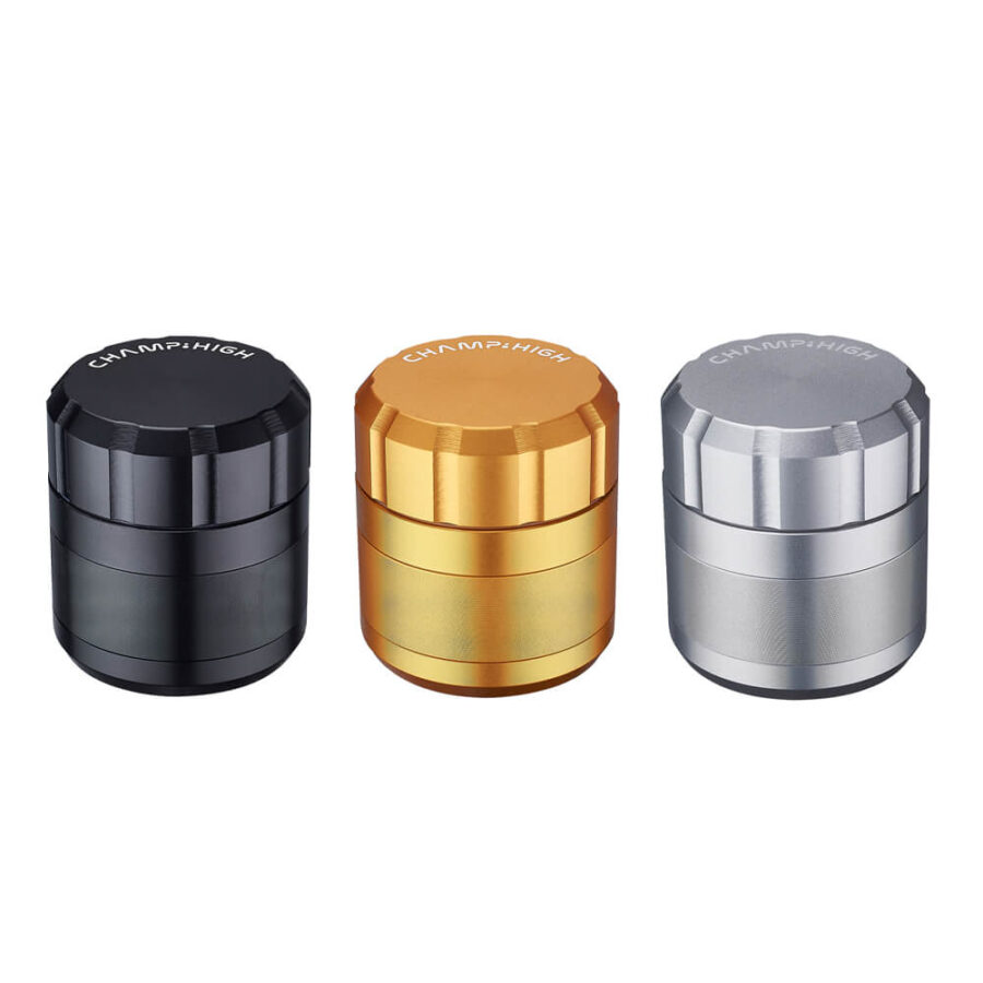 Champ High Marvellous Aluminium Grinder 4 Parts - 50mm (6stk/display)