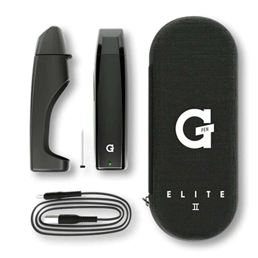 G-Pen Elite II Vaporizer für Kräuter Schwarz