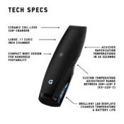 G-Pen Elite II Vaporizer für Kräuter Schwarz