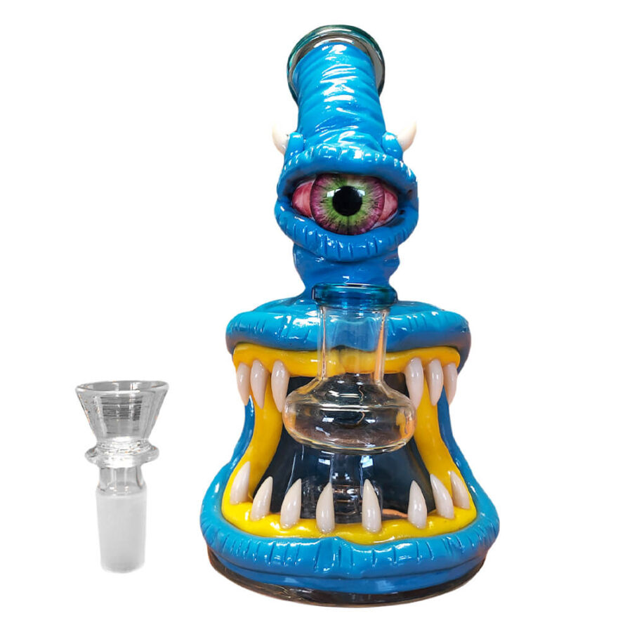 Monster Cristal-Clay Bong 16cm Blau