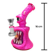 Monster Cristal-Clay Bong 16cm Rosa