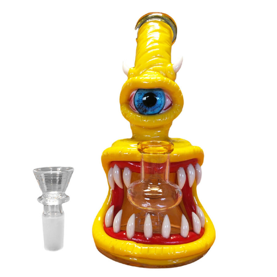 Monster Cristal-Clay Bong 16cm Gelb