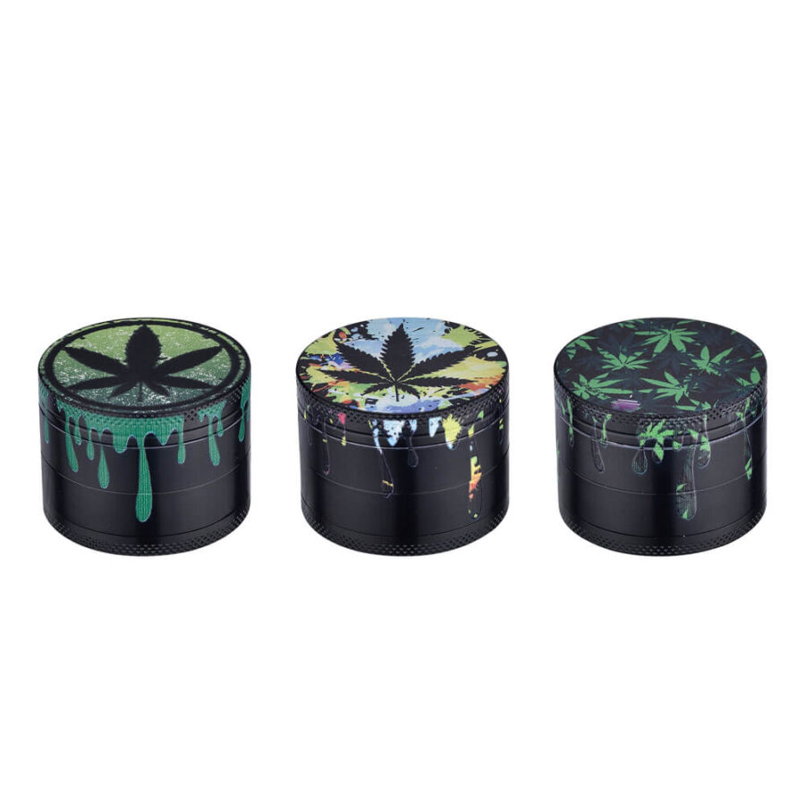 Champ High Dripping Leaf Paint Metall-Grinder 4 Teile - 50mm (9stk/display)