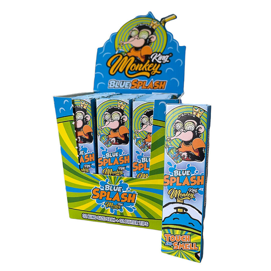 Monkey King Blue Splash Touch and Smell Papers mit Tips (24stk/display)