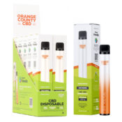 Orange County CBD Einweg Vape Pen 250 CBD + 250mg CBG Sour Apple (10skt/display)