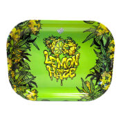 Best Buds Thin Box Rolling Tray mit Lagerung Lemon Haze