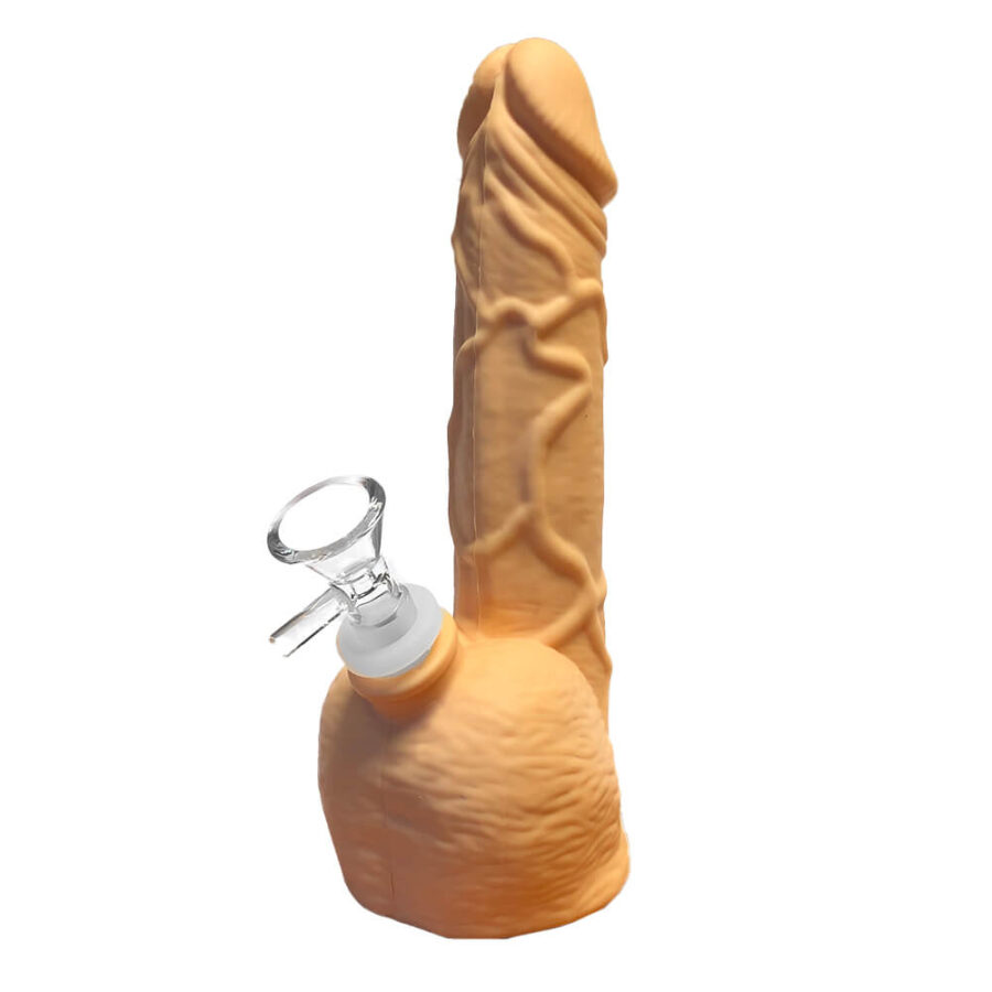 Weiße Penis Silikonbong 20cm