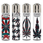 Clipper Feuerzeuge Neon Leaves 4 (24stk/display)