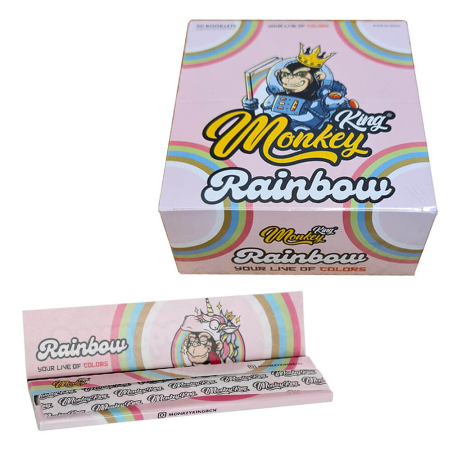 Monkey King Rainbow Ultrathin Unbleached Papers (50stk/display)