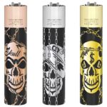 Clipper Metall-Feuerzeuge mit Geschenkbox Deadly Chains (12 stk/display) Clipper Metal Lighters With Giftbox Deadly Chains