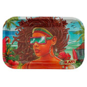 RAW Brazil 3 Medium Metall Rolling Tray