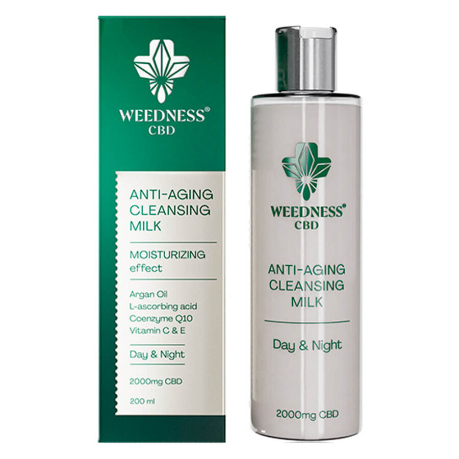 Weedness Anti-Aging Reinigungsmilch 2000mg CBD (200ml)