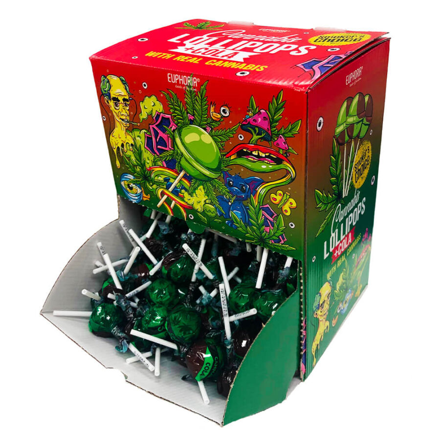 Euphoria Cannabis Lollipops Cola (12gx200Stk)