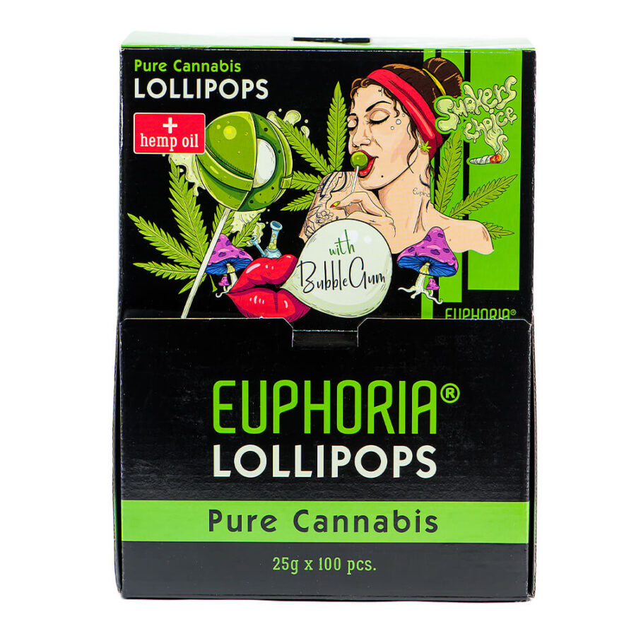 Euphoria Cannabis Lollipops Reines Cannabis (25gx100Stk)