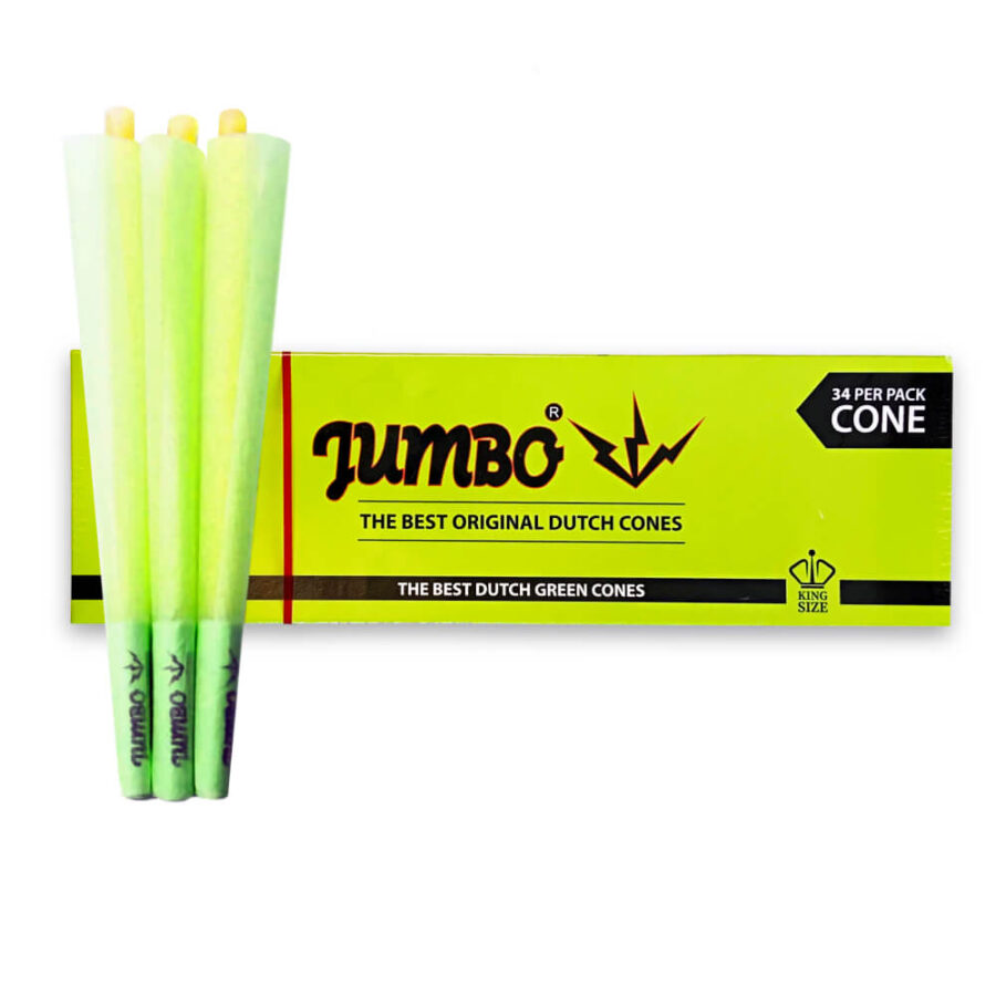 Jumbo Green Cones Box (34 Kegel/Packung)