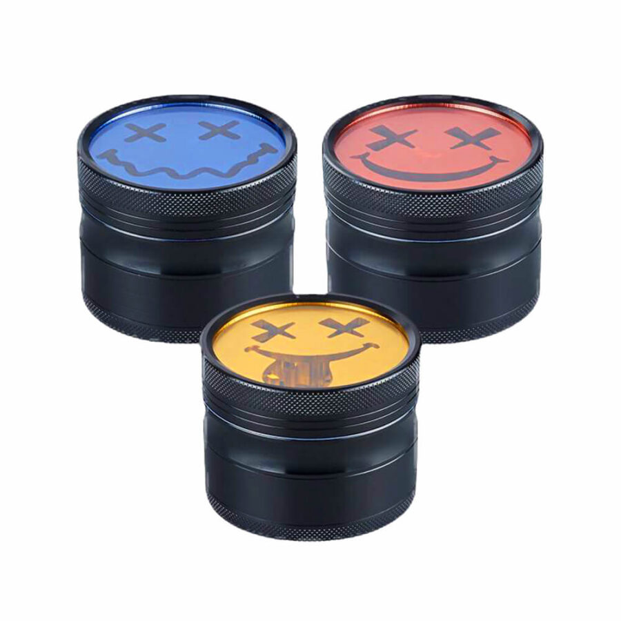 Champ High Herb Grinders Funny Face 63mm (9stk/display)