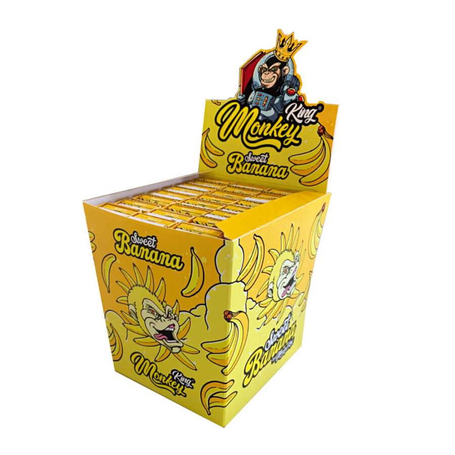 Monkey King Papers mit Filter Tips Sweet Banana (24stk/display)