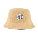 The Bulldog Eimer Hut Stickerei Beige