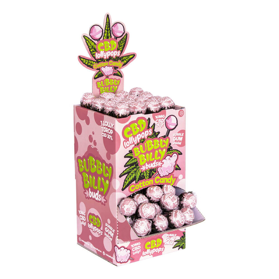 Bubbly Billy Buds CBD Lutscher Zuckerwatte (100stk/display)