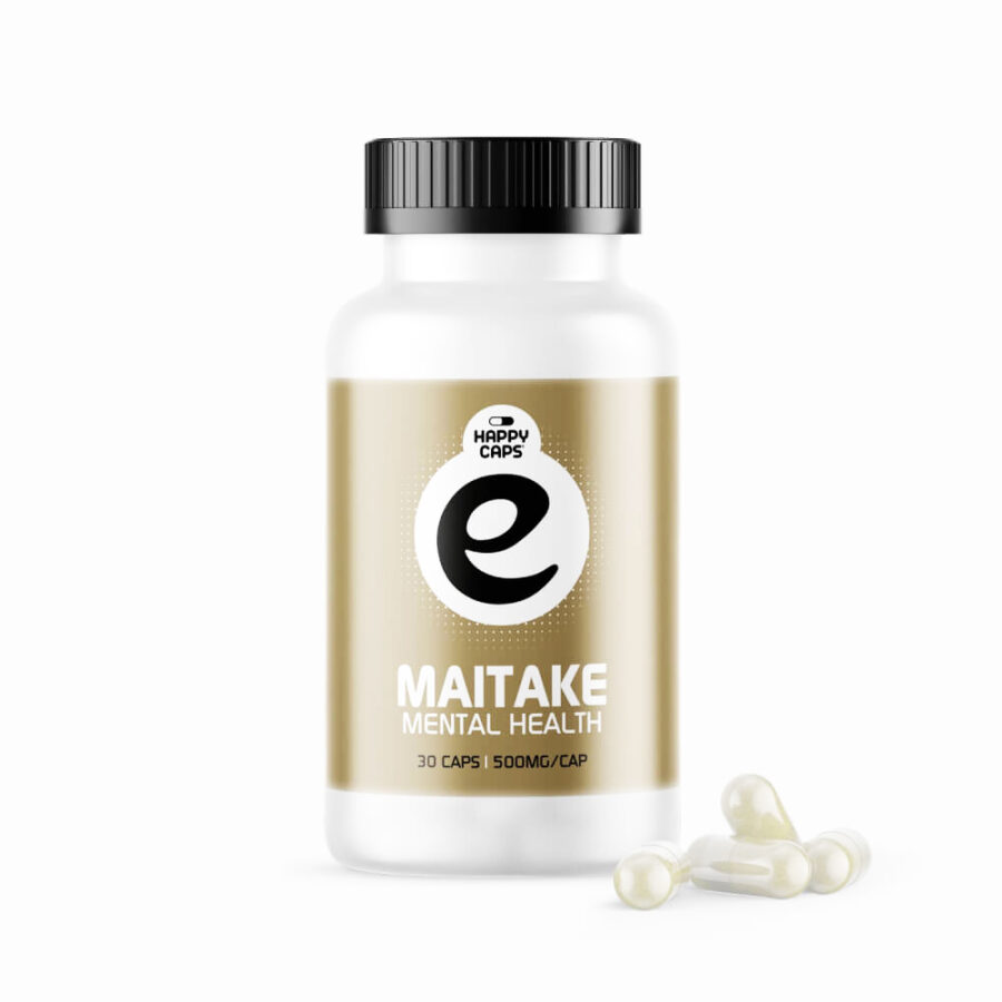 Happy Caps Maitake Pilz Superfood 500mg (30 Kapseln)